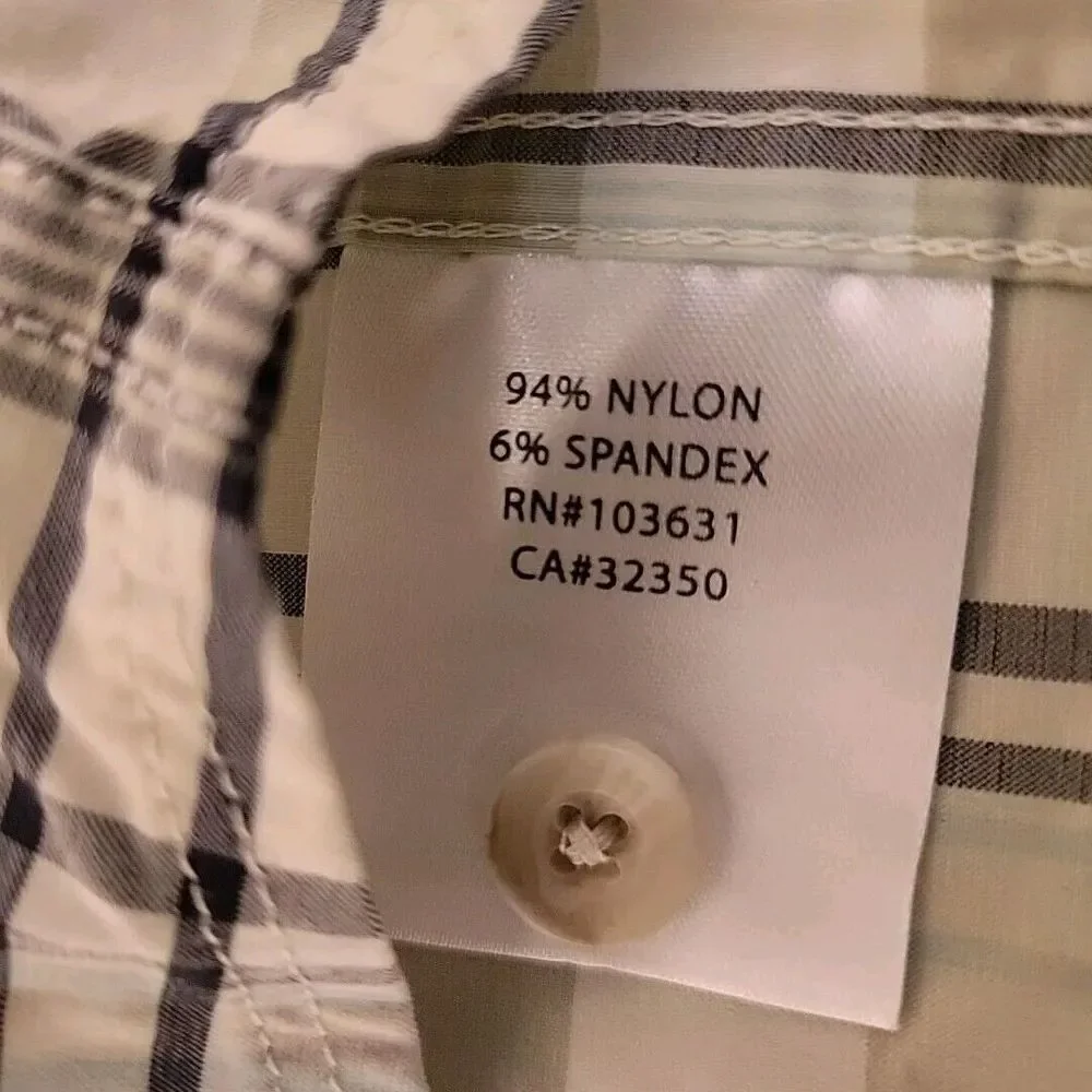 Simms‎ Shirt Men Extra Large Blue Green Plaid Fishing Outdoor Button Up